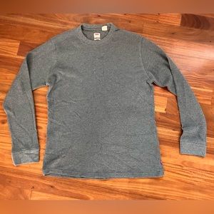 Mens Levi long sleeve waffle shirt